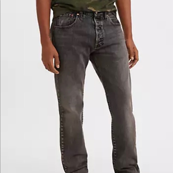 Aquamarine Washed Levi's 501 93’ Straight Leg Jeans - Picture 2 of 5